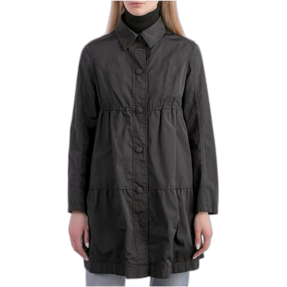 R.E.D. Valentino Black Raincoat - Size 40
